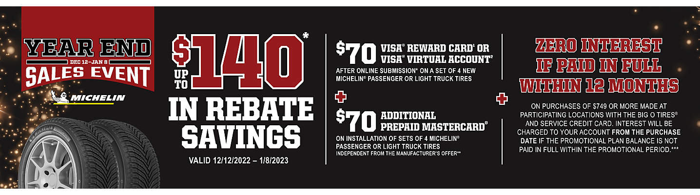 MICHELIN Rebate Tire Savings